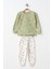 Desenli 2'li Kız Çocuk Pijama Takımı 3