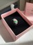 Yeşil Pembe Yaprak Desenli Murano Cam Charm 3