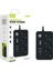 Akım Korumalı Priz, 3x Priz Soketi, 2x USB Girişi, 1x Type-C Girişi, Tasarruflu Uzatma Kablosu, Çocuk Korumalı Adaptör (2 Metre) 1