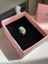 Yeşil Pembe Çiçek Desenli Murano Cam Charm 2
