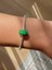 Yeşil Pembe Çiçek Desenli Murano Cam Charm 3