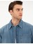 Erkek Mavi Comfort Fit Uzun Kollu Jean Gömlek 50292072-VR036 2