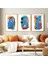 Dekoratif 3lü Tablo,ahşap Çerçeveli,soyut Tablo,duvar Tablo,duvar Susu,mutfak Tablo Cerceveli Tablo 1