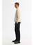 Erkek Bej Fermuarlı Süet Dokulu Bomber Comfort Fit İnce Mont B006045 6