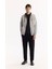 Erkek Gri Kapüşonlu 3 İplik Şardonlu Fermuarlı Regular Fit Sweatshirt E001019 6
