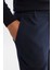 Erkek Lacivert Yanı Lastikli Gofreli Slim Fit Chino Pantolon B003037 5