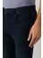 Erkek Koyu Lacivert Eskitme Yıkamalı Esnek Berlin Slim Fit Jean Pantolon B003525 6