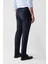 Erkek Lacivert Kırlangıç Yaka Çift Yırtmaçlı Astarlı Yün Karışımlı Comfort Slim Fit Takım Elbise B007701 8