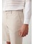 Erkek Bej Esnek Relaxed Fit Chino Kanvas Şort B003730 7
