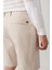 Erkek Bej Esnek Relaxed Fit Chino Kanvas Şort B003730 8