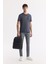 Erkek Antrasit Bisiklet Yaka Soft Touch Regular Fit T-Shirt B001171 5