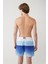 Erkek Mavi Hızlı Kuruyan Desenli Relaxed Fit Relaxed Fit Deniz Şortu A41Y3824 3
