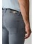 Erkek Gri Eskitme Yıkamalı Esnek Berlin Slim Fit Jean Pantolon A41Y3512 7