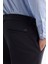 Erkek Lacivert Kırışmaz Hızlı Kuruyan Beli Lastikli Ekstra Esnek Slim Fit Teknik Kumaş Pantolon A42Y3065 6