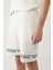 Erkek Beyaz Yandan Cepli Baskılı Soft Touch Regular Fit Şort A41Y3646 6