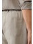 Erkek Gri Beli Lastikli %100 Keten Assos Relaxed Fit Şort A41Y3710 8