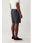 Erkek Antrasit Beli Lastikli %100 Keten Assos Relaxed Fit Şort A41Y3710 6