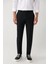 Erkek Siyah Yandan Cepli Su İtici Bi-Stretch Slim Fit Pantolon A41Y3230 2