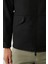 Erkek Siyah Kapüşon Yaka Reglan Kollu Su İtici Mevsimlik Comfort Fit Mont A41Y6036 6