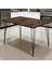 Koza Yemek Masası 120X70 – 18MM Mdf Tabla, Cila Kenar, Oval Kesim, Metal Ayak 1