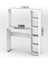Çalışma Masası 5 Raflı Kitaplık Beyaz 2