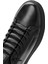 Erkek Siyah Bağcıklı Deri Sneaker 25WFD690518 10