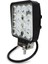 4 Adet 16 LED Off Road Kare Çalışma Lambası Sis Lambası Projektör Gündüz Farı 48 Watt 4
