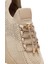 Zero Kadın Bej Bağcıklı Taş Detaylı Kumaş Sneaker 25AFD43026F 9