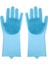 10 Adet Yıkama Temizlik Eldiveni Dışbükey Nokta Silikon Çok Amaçlı Eldivenler Evcil Hayvan Temizliği Mutfak Yıkama Aletleri Mavi (Yurt Dışından) 5