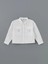 Lcw Kids Beyaz Basic Uzun Kollu Kız Çocuk Crop Gömlek 3