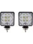 Off Road Sis Farı - Lamba 16 LED Kare Çalışma Lambası 2 Adet 2