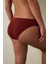 Bordo Dikişsiz Normal Bel Slip Külot 2