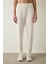 Bej Silky Feel Cepli Bağlama Detaylı Normal Bel Jogger Eşofman Altı 1