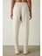 Bej Silky Feel Cepli Bağlama Detaylı Normal Bel Jogger Eşofman Altı 3