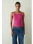CUPsecret Kendinden Pedli Fuşya Halter Yaka Crop Büstiyer 7