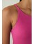 CUPsecret Kendinden Pedli Fuşya Halter Yaka Crop Büstiyer 9