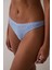 Mavi Easy Lace Zebra Desenli Düşük Bel V Kesim Brazilian Külot 1