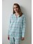 Mint Ellie Ekoseli Gömlek Yaka Uzun Kol Pijama Takımı 2