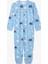Mavi Erkek Çocuk Farm Inek Desenli Fermuarlı Pijama Tulum 1
