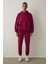 Mor Kapüşonlu Oversize Sweatshirt 7