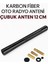 Fıat Doblo 1 Uyumlu Karbon Fiber Oto Radyo Anteni Çubuk Anten 12 cm 2