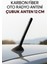 Fıat Linea 2009 Sonrası Uyumlu Karbon Fiber Oto Radyo Anteni Çubuk Anten 12 cm 1