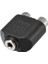 Stereo 3.5 mm Dişi - 2x Rca Dişi Çevirici Aparat (Çift) 2