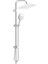Full Krom, Paslanmaz, Fonksiyonlu, Patlamaz Pvc Hortumlu Tepe Duş Seti Fergamo 1