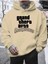 Gta San Andreas Baskılı Kapüşonlu Cepli Içi Yünlü Bej Sweatshirt 1