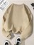 Throat Punch Baskılı Bisiklet Yaka Bej Sweatshirt 2