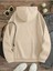 Sevimli Baykuş Baskılı Kapüşonlu Cepli 2 Iplik Şardonlu Sweatshirt 2
