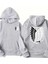 Aot Keşif Birliği Arka Göğüs Baskılı Kapüşonlu Cepli Içi Yünlü Gri Sweatshirt 1