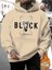Black Baskılı Oversize 2 Iplik Şardonlu Sweatshirt 1