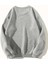 Sonbahar Yaprakları Baskılı Bisiklet Yaka Gri Sweatshirt 2